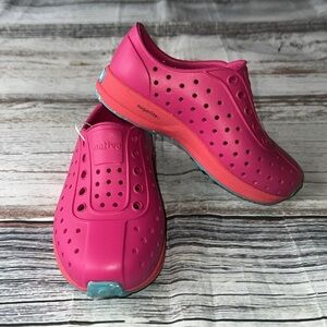 Native Kids Shoes - Pink Slip-On Sneakers ( Size - C8 )